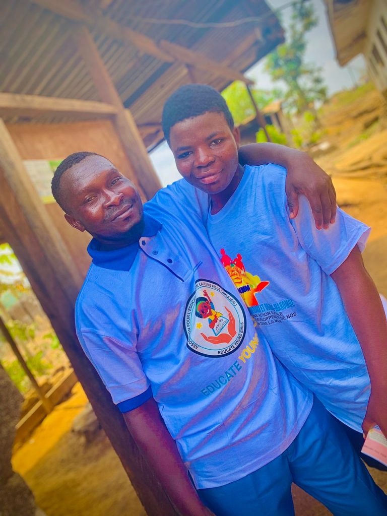 Professor with Student on Youth Day